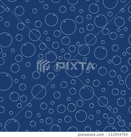 Vector hand drawn bubbles bottles seamless pattern Vector hand drawn bubbles bottles seamless pattern 112054705