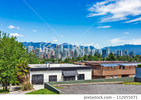 View on downtown of Vancouver from residential area in Vancouver, Canada View on downtown of Vancouver from residential area in Vancouver, Canada 112055071