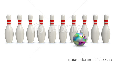 Bowling Pin and Ball Bowling Pin and Ball 112056745