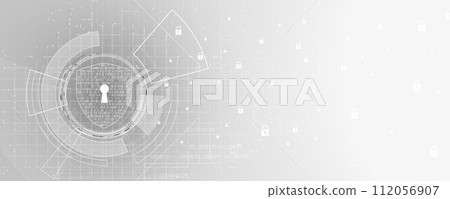 Cyber security and information or network protection. Future cyber technology web services for business and internet project 112056907