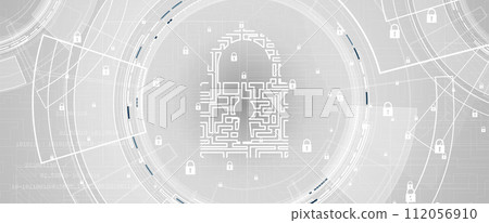 Cyber security and information or network protection. Future cyber technology web services for business and internet project 112056910