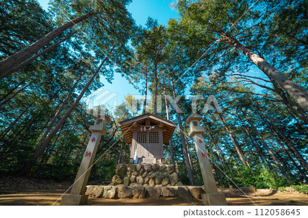 科馬神社的鳥居與竹林 112058645