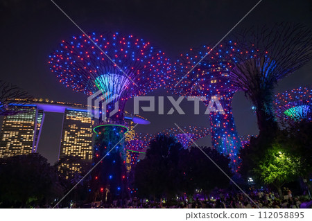 Supertree Grove Rhapsody show at Garden by the Bay,Singapore Supertree Grove Rhapsody show at Garden by the Bay,Singapore 112058895