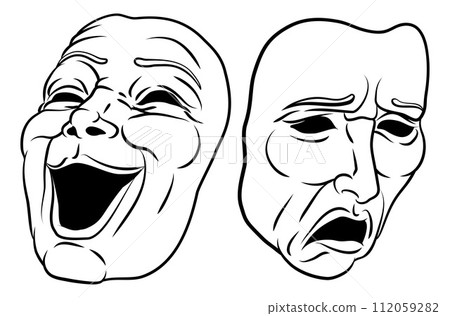 Theater Or Theatre Drama Comedy And Tragedy Masks Theater Or Theatre Drama Comedy And Tragedy Masks 112059282