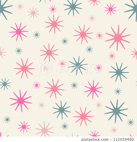 Seamless star pattern. Sample for texture, textiles, clothing, covers, banners, social networks, applications and simple backgrounds 112059480