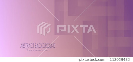 Purple Gradient abstract background with arbitrary geometric shapes. Vector composition 112059483