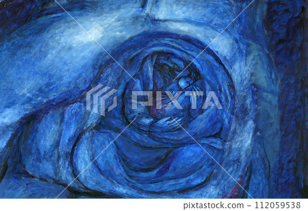Mother Rachel, detail of high altar by Sieger Koder in Church of Our Lady of Sorrows in Rosenberg, Germany 112059538