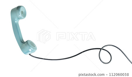 Vintage telephone receiver off hook 112060038