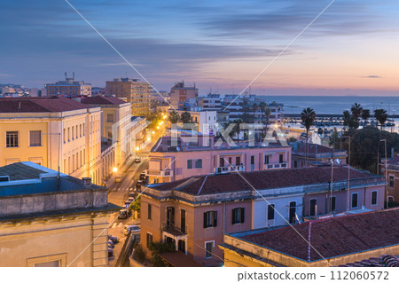 Syracuse, Sicily, Italy Rooftop City View 112060572