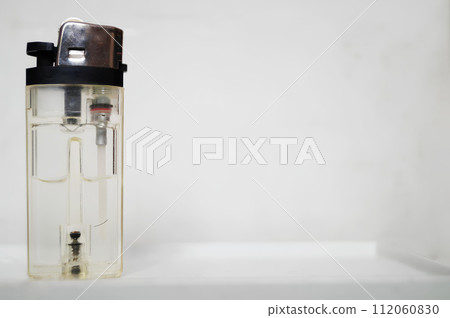 Transparent Plastic Lighter With Brown Cap Transparent Plastic Lighter With Brown Cap 112060830