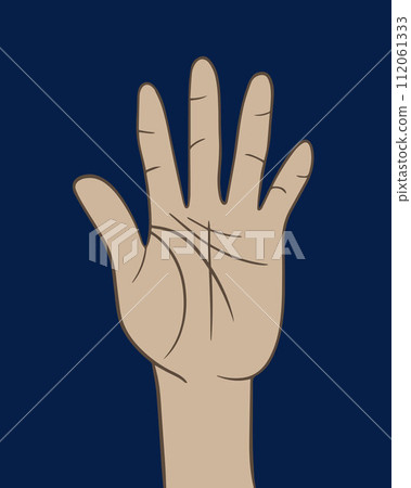 Vector isolated illustration of human hand with...-插圖素材 [112061333 ...