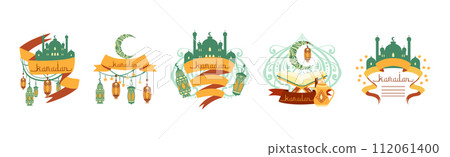Ramadan Traditional Sign and Symbol of Muslim Holiday Vector Set Ramadan Traditional Sign and Symbol of Muslim Holiday Vector Set 112061400