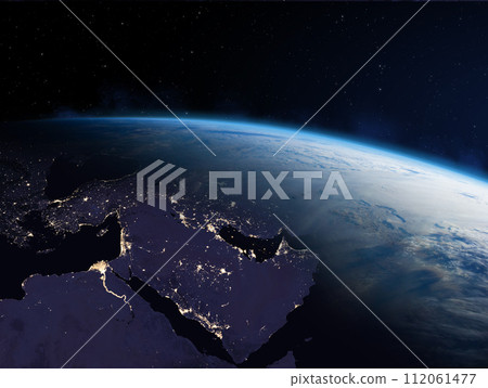 Planet Earth. Europe and Near East at Night. 112061477