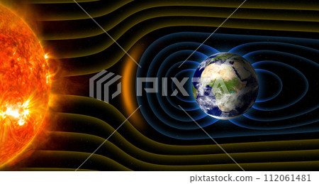 Earth's magnetic field. 112061481