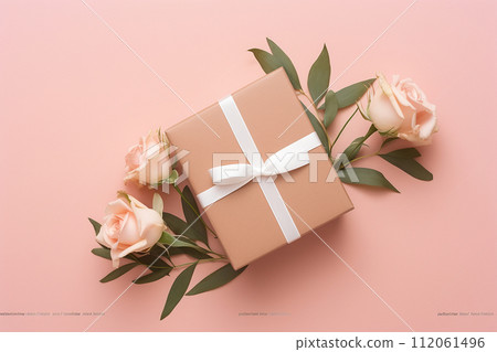 gift boxes with a white ribbons on a background gift boxes with a white ribbons on a background 112061496