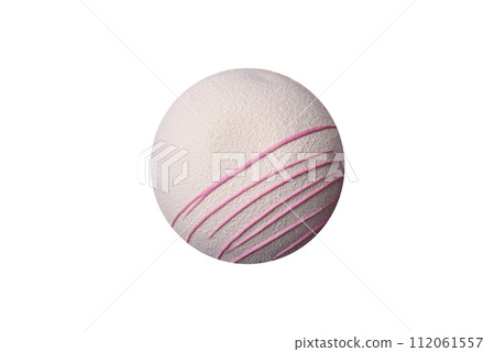 Delicious sweet colorful mochi desserts or ice cream with rice dough and toppings Delicious sweet colorful mochi desserts or ice cream with rice dough and toppings 112061557