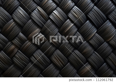 An illustration of wicker pattern or texture, wood background An illustration of wicker pattern or texture, wood background 112061792