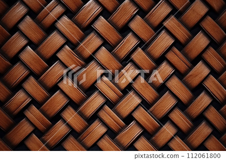 An illustration of wicker pattern or texture, wood background An illustration of wicker pattern or texture, wood background 112061800