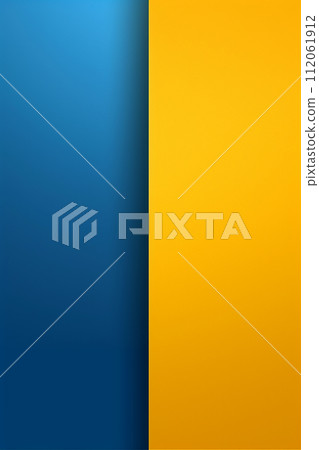 A modern minimal abstract background with blue and yellow lines A modern minimal abstract background with blue and yellow lines 112061912