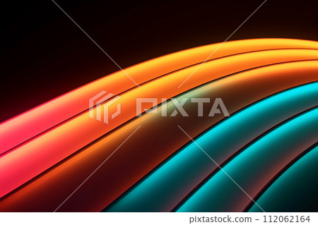 Abstract colorful background with curved lines in red, orange, and blue shades Abstract colorful background with curved lines in red, orange, and blue shades 112062164