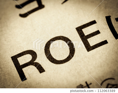 新聞標題寫著“ROE” 新聞標題寫著“ROE” 112063389