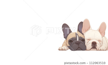 french bulldog illustration 112063510