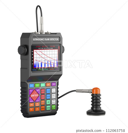 Ultrasonic Flaw Detector, 3D rendering 112063758