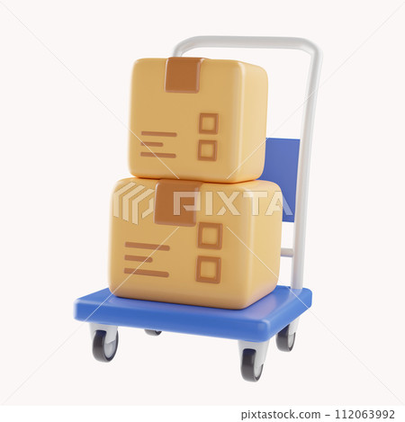3D Shopping cart and cardboard box. Fast delivery concept from online store. Shipping logistics package delivery. Cargo box. Cartoon creative design icon isolated on white background. 3D Rendering 3D Shopping cart and cardboard box. Fast delivery concept from online store. Shipping logistics package delivery. Cargo box. Cartoon creative design icon isolated on white background. 3D Rendering 112063992