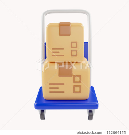 3D Shopping cart and cardboard box. Fast delivery concept from online store. Shipping logistics package delivery. Cargo box. Cartoon creative design icon isolated on white background. 3D Rendering 3D Shopping cart and cardboard box. Fast delivery concept from online store. Shipping logistics package delivery. Cargo box. Cartoon creative design icon isolated on white background. 3D Rendering 112064155