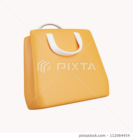 3D Shopping bags isolated on background with for promotion. Online shopping concept. Banner template. Cartoon illustration. 3D Rendering 3D Shopping bags isolated on background with for promotion. Online shopping concept. Banner template. Cartoon illustration. 3D Rendering 112064454