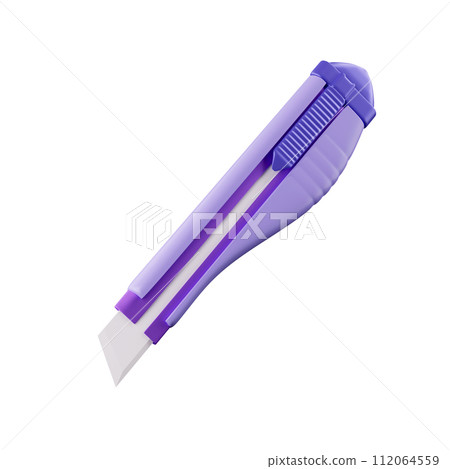 3d paper cutter. Back to school and education concept. isolated on background, icon symbol clipping path. 3d render illustration 3d paper cutter. Back to school and education concept. isolated on background, icon symbol clipping path. 3d render illustration 112064559