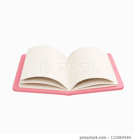 3d book. minimal school icon. isolated on background, icon symbol clipping path. 3d render illustration 3d book. minimal school icon. isolated on background, icon symbol clipping path. 3d render illustration 112064584
