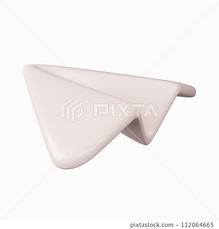3d paper airplane minimal school icon. isolated on background, icon symbol clipping path. 3d render illustration 3d paper airplane minimal school icon. isolated on background, icon symbol clipping path. 3d render illustration 112064665