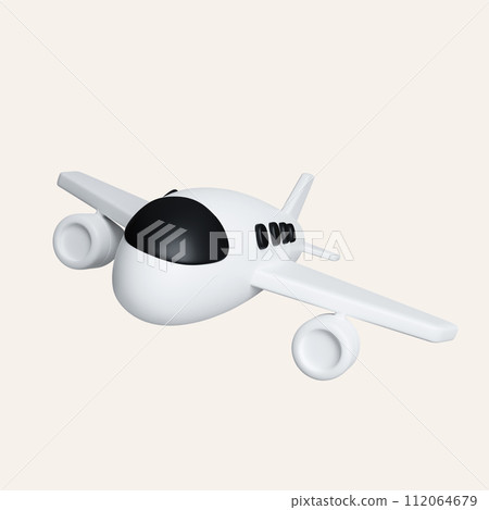 3D air plane, Tourism and travel concept, minimal style, Flat . icon isolated on white background. 3d rendering illustration. Clipping path. 3D air plane, Tourism and travel concept, minimal style, Flat . icon isolated on white background. 3d rendering illustration. Clipping path. 112064679