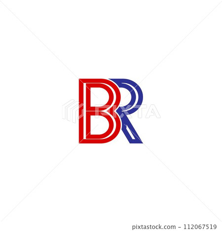 BR letter logo design vector template 112067519