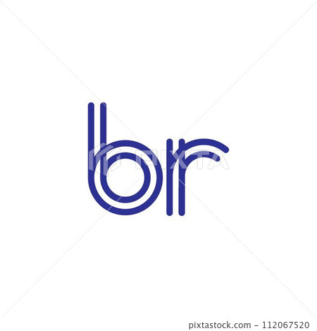 BR letter logo design vector template 112067520