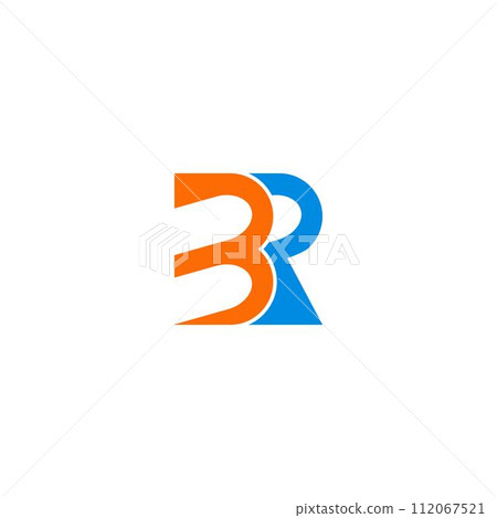 BR letter logo design vector template 112067521