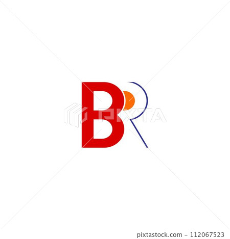BR letter logo design vector template 112067523