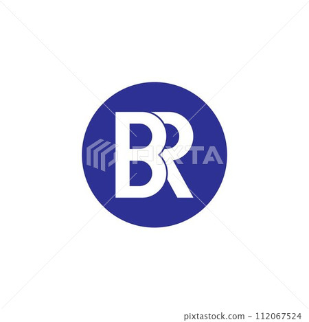 BR letter logo design vector template 112067524