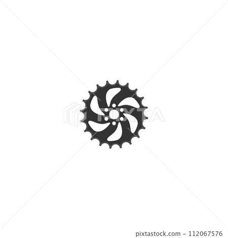 motorbike gear logo icon vector template 112067576