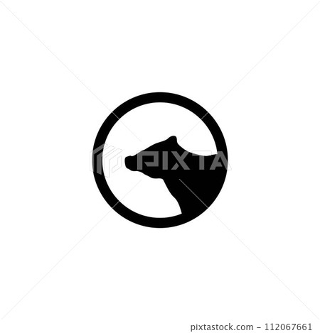 black cow logo vektor template 112067661