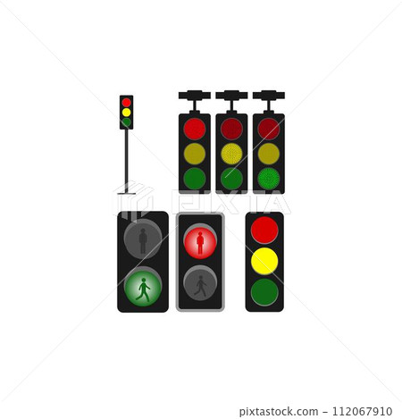 Signal traffic light on road Signal traffic light on road 112067910