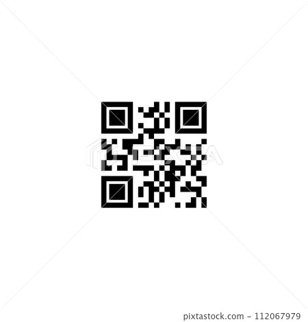 Vector QR code 112067979