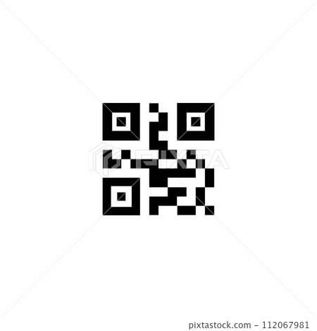 Vector QR code 112067981