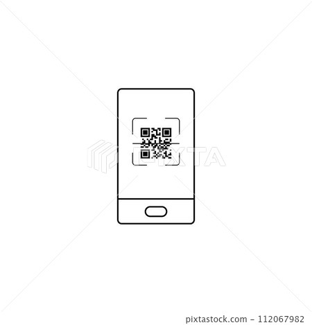 Vector QR code 112067982