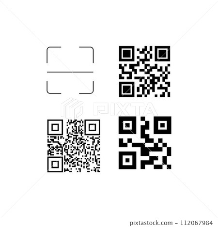 Vector QR code 112067984