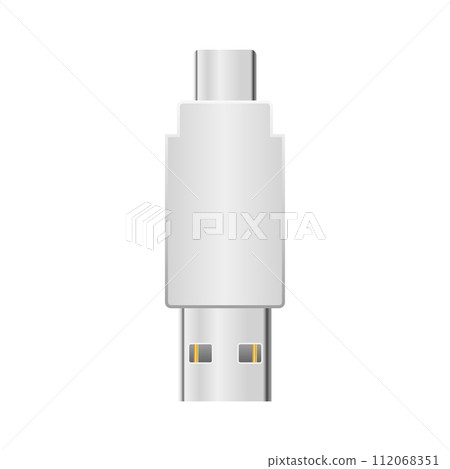 簡單圖解_白色轉換適配器_USB Type-C to USB Type-A 2.0 簡單圖解_白色轉換適配器_USB Type-C to USB Type-A 2.0 112068351