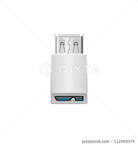 簡單圖解_白色轉換適配器_USB Type-A母轉Micro USB Type-B 簡單圖解_白色轉換適配器_USB Type-A母轉Micro USB Type-B 112068374