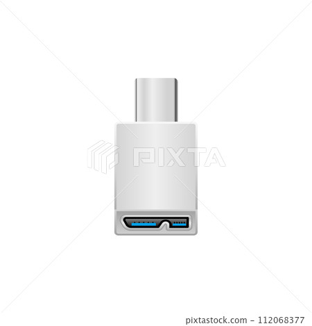 簡單圖解_白色轉換適配器_USB Type-C to Micro USB Type-B 簡單圖解_白色轉換適配器_USB Type-C to Micro USB Type-B 112068377