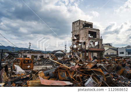 能登半島地震 輪島朝市街災區風景 112068652